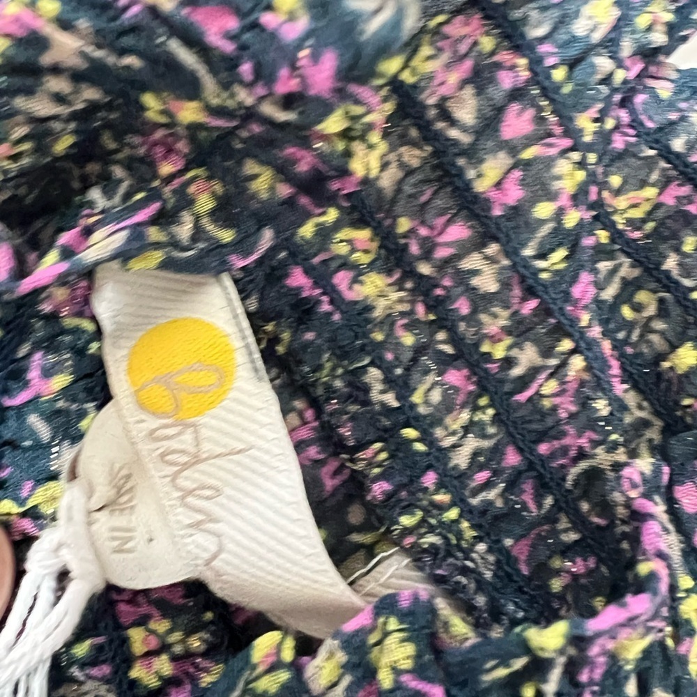 BODEN Smocked Yolk Floral Dress Tie Waist 8 NEW. 1323 - Picture 7 of 9